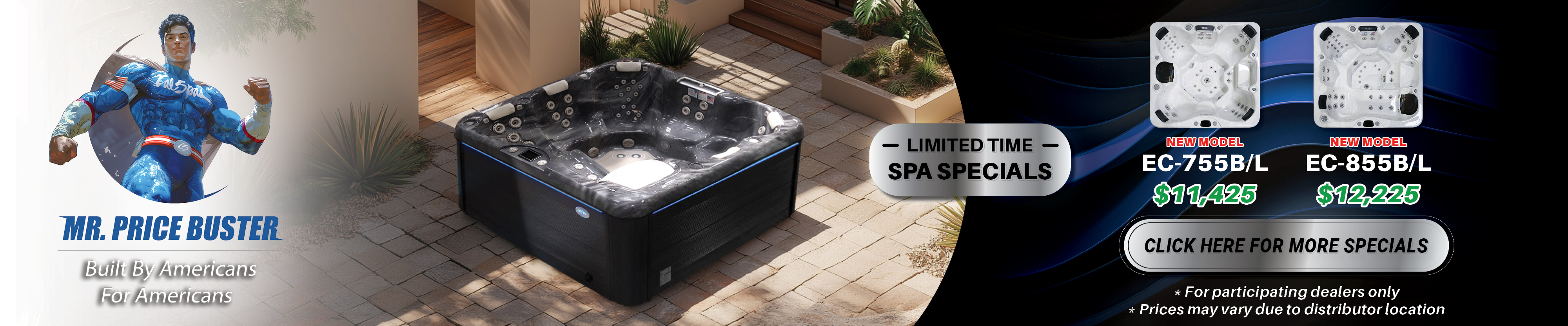 Calspas hot tub being used in a family setting - Metairie