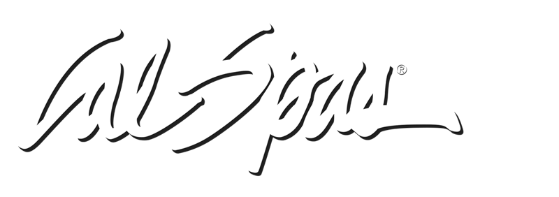 Calspas White logo hot tubs spas for sale Metairie